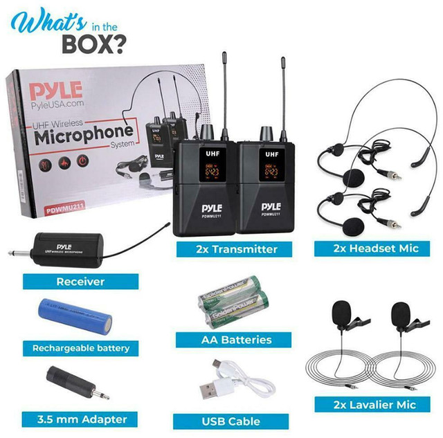 PYLE PROFESSIONAL WIRELESS PRESENTATION MICROPHONE SYSTEM -- Ideal for instructors, teachers, business professionals! in Other - Image 4