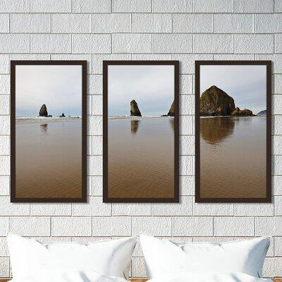 Made in Canada - Picture Perfect International "Haystack Rock, Cannon Beach, Oregon, Usa" 3 Piece Framed Painting Print  in Home Décor & Accents