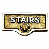 The Renovators Supply Inc. Stairs Name Signs Labels Switch Plate Tag