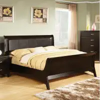 Hokku Designs Upholstered Sleigh Bed