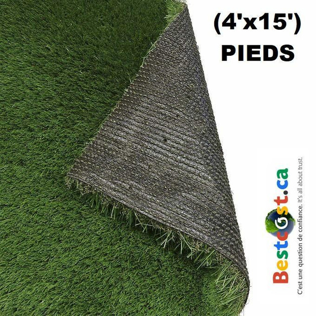 Golden 77GRA0022 Select Artificial Grass Chelsea 60 SQ² (4&#39;x15 Feet) - WE SHIP EVERYWHERE IN CANADA ! - BESTCOST.CA in Decks & Fences