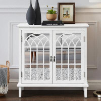 House of Hampton Hazael Solid Wood Accent Cabinet