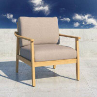 Birch Lane™ Evie Teak Patio Chair with Cushions