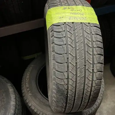 265 60 18 4 Michelin Latitude Tour Used A/S Tires With 75% Tread Left