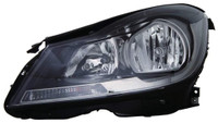 Head Lamp Driver Side Mercedes C63 Sedan 2012-2015 Halogen Black Housing Coupe Without Cornering Lamp High Quality , MB2