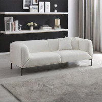 Latitude Run® White Sofa Modern Style