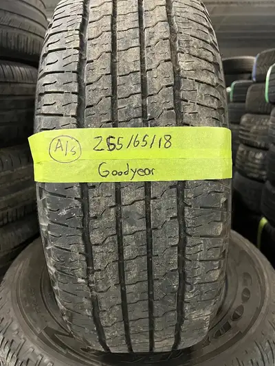 265 65 18 2 Goodyear Used A/S Tires With 75% Tread Left