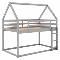 Harper Orchard Twin Over Twin Low Bunk Bed