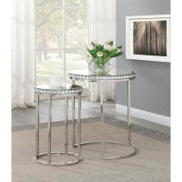 Everly Quinn Malakoff Frame Nesting End Table Set