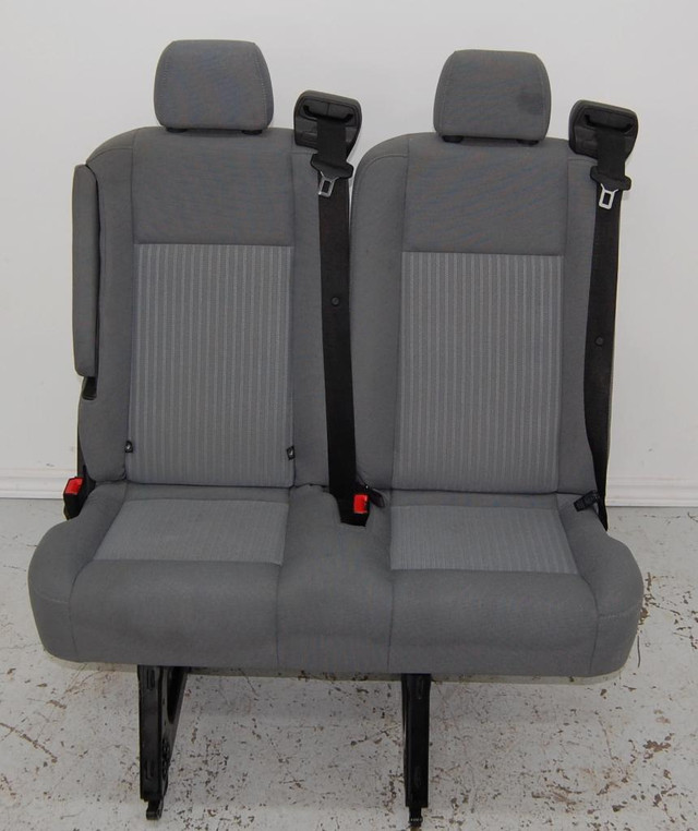 Ford Transit Passenger Van 2018 Removable 36 in. Gray Cloth Double Bench Jump Seat Savanna Truck Cargo VANLIFE in Other Parts & Accessories - Image 2