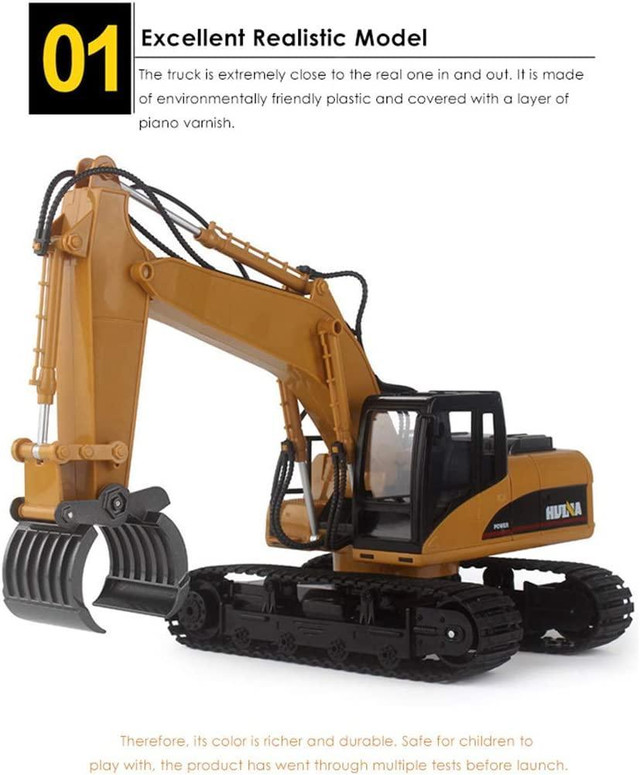 NEW 1;14 RC 16 CH REMOTE CONTROL DEMOLITION GRAPPLE EXCAVATOR 201563 in Toys in Winnipeg - Image 4