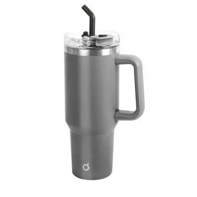 OGGI 40 oz Tumbler with Handle Straw & Lid - Big Water Bottle Travel Coffee Mug Stainless Steel Vacu...