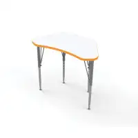 TotMate Versa Wing Desk, Large Manufactured Wood Adjustable Height Collaborative Desk