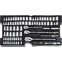 WFX Utility™ 408-Piece Mechanics Tool Set, General Household Home Repair Tool Kit With 3-Drawer Heavy Duty Metal Box, Ha