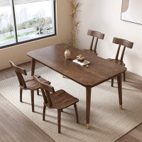 Corrigan Studio Solid wood dining table and chair rectangular