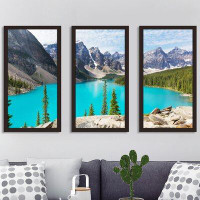 Made in Canada - Picture Perfect International Banff - 3 Piece Picture Frame Photograph Print Set on Acrylic