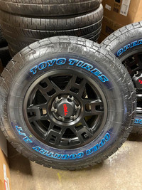 2000-2023 Toyota 4Runner / Tacoma black TRD wheels and Toyo tires