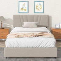 Latitude Run® Full Upholstered Platform Bed