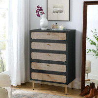 Modway Chaucer 5-Drawer Chest In Black
