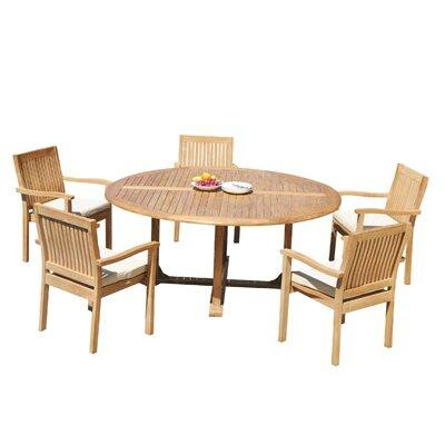 Rosecliff Heights Ensemble repas 6 pièces teck Mashburn in Dining Tables & Sets in Québec