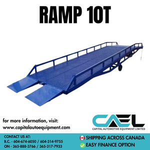 Finance Available: Brand new heavy duty steel loading dock ramp forklift ramp (10T) 250$/ month Canada Preview