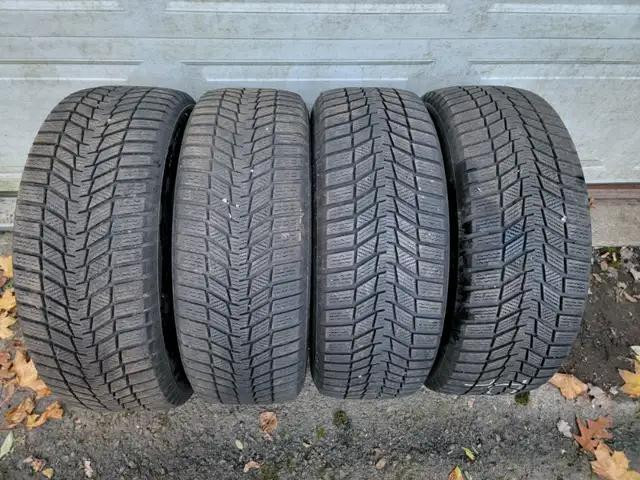 215/55/16 SNOW TIRES CONTINENTAL SET OF 4 $450.0 TAG#1574 (NPLN1803176N3) MIDLAND ON. in Tires & Rims in Ontario
