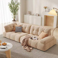Crafts Design Trade 98.43" Beige 100% Polyester Modular Sofa