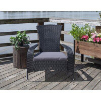 Latitude Run® Comfort Height Patio Chair with Cushion