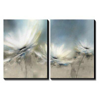Red Barrel Studio 'Beachside Daisies' by J.P. Prior 2 Piece Painting Print on Canvas Set
