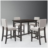 Red Barrel Studio Nathenial 4 - Person Counter Height Dining Set