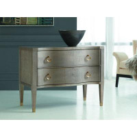 Modern History Home Serpentine Sycamore 2 Drawer Accent Chest