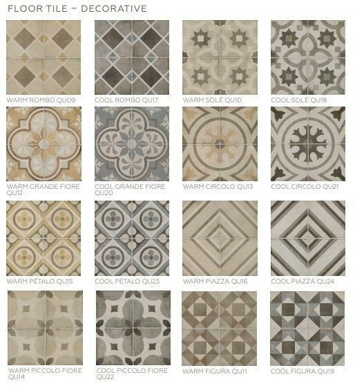 Quartetto encaustic-inspired tile in an 8 x 8 - This porcelain tile comes in eight colors ( Field &amp; Decorative ) in Floors & Walls - Image 2