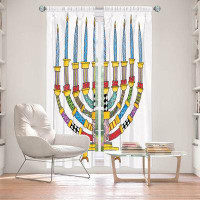 East Urban Home Lined Window Curtains 2-panel Set for Window Size 80" x 82" by Marley Ungaro - Menorahh