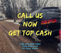 24/7 Call Us Now 647/838/1409 Top Cash for Scrap Cars-Broken Cars Up To $6000 1 Hr Pick Ups