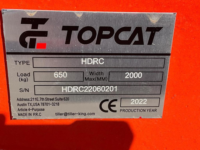NEW TOP CAT HDRC 78 IN ROTARY BRUSH CUTTER SKID STEER MOWER ATTACHMENT in Other in Alberta - Image 3