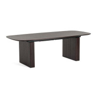 VIG Furniture Calhoun - Modern Smoked Oak Extendable Dining Table