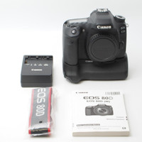 Canon 80D Camera Body w Grip (ID - C-857)