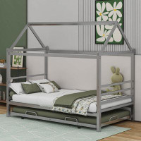 Isabelle & Max™ Aidelyn Twin Size Metal House Shape Platform Bed