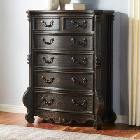 Lark Manor Aniah 5 Drawer 40" W Chest with Mirror