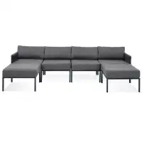 Latitude Run® 6-Pieces Aluminum Patio Furniture Set