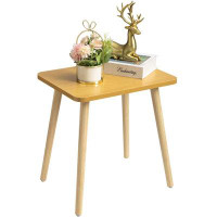 George Oliver Side Table, Modern End Table, Wooden Small Side Table For Living Room, Bedroom And Balcony, Rectangular Ac