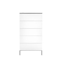 Calligaris Universal Dresser with 5 Drawers and Metal Base