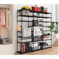 Rebrilliant 8-Tier Large Shoe Rack for Closet Holds Up to 48 Pairs Shoes And Boots
