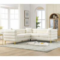 Mercer41 81.5-Inch Oversized Corner Sofa Covers, L-Shaped Sectional Couch