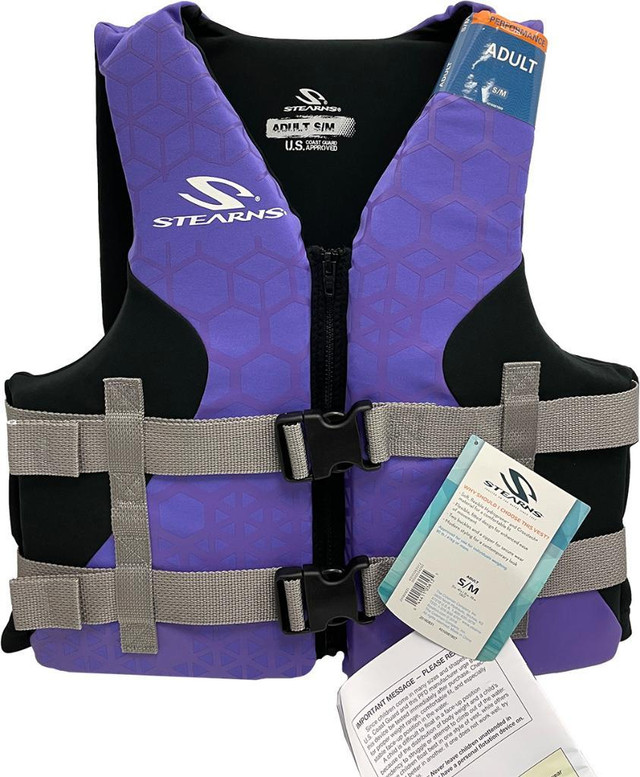 Stearns® Purple Hydroprene Type III PFD Floatation Life Jacket in Fishing, Camping & Outdoors
