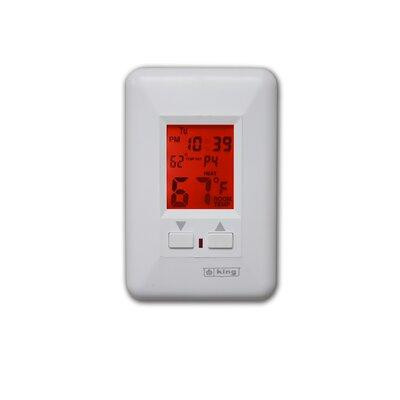 King Electric White Programmable Thermostat in Heating, Cooling & Air