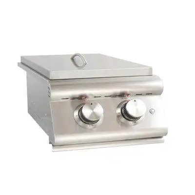Blaze Grills Blaze Grills Premium Natural Gas Stainless Steel Built-in Double Side Burner With Lid