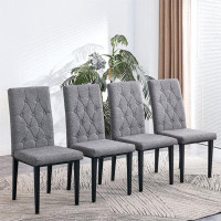 Hokku Designs Tufted upholstered dining chairs, modern dining chairs, dining room chairs