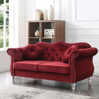 House of Hampton Velvet Loveseat Sofa Couch
