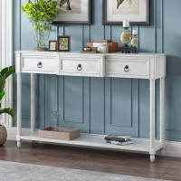 Alcott Hill Cheena 52" Solid Wood Console Table